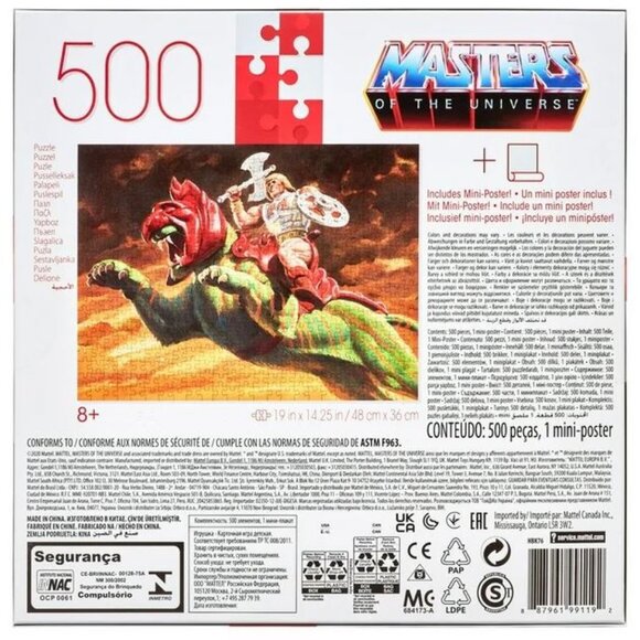 NEW Masters of the Universe Jigsaw Puzzle 500 Pieces Poster He-Man Heman Battle - Picture 7 of 8